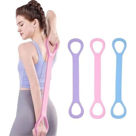 Lot de 4 Bandes Élastiques d'Exercice - Parfait pour les Bras, Épaules, Dos et Jambes - Idéal Yoga, Pilates, Gym à Domicile (1/5)