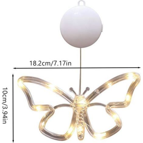 Lampe papillon décorative à piles, éclairage intérieur et extérieur (1/5)