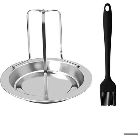 Plat de Cuisson pour Poulet,Support à Poulet Barbecue Grille Poulet Roti Rtissoire de Poulet Grille Poulet Vertical pour Odipie (1/3)