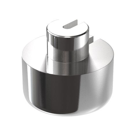 Support pour tablette percée - Décor : Anodisé argent - Diamètre : 18 mm - Matériau : Aluminium - ITAR (1/3)