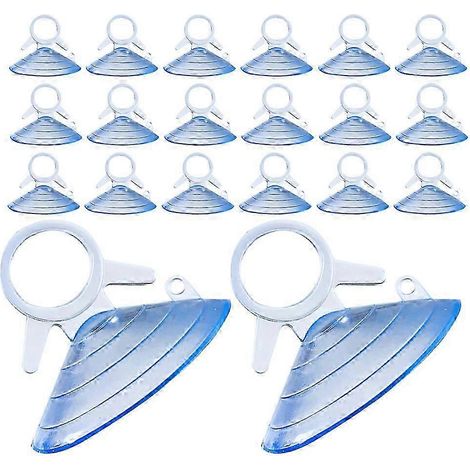 Ventouses en PVC, lot de 100 ventouses transparentes à forte adhérence pour pare-soleil de voiture, films pour vitres et décoration intérieure (1/5)