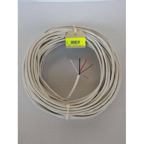 Elettroservice 50mt cavo allarme schermato 4 conduttori di cui 2x0,22 &43 2x0,75  fa-18/b50