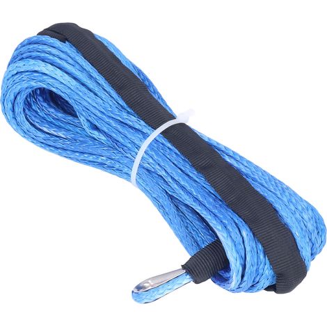 Treuil corde 6mmx15m nylon bleu résistante à l'usure remplacement pour ARB 4x4 camions UTV véhicules tout-terrain (1/5)