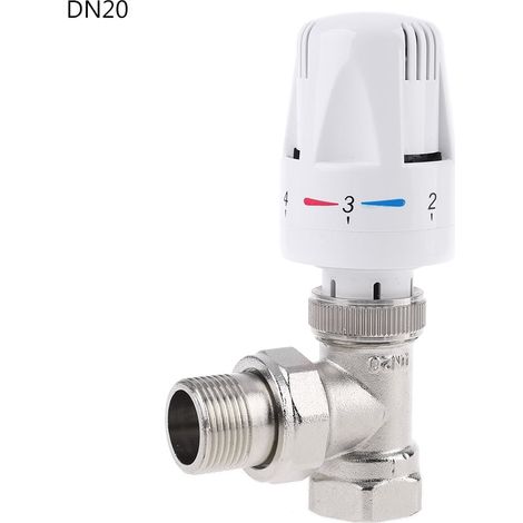 Robinet Thermostatique Radiateur - Cuivre DN15 DN20 - Pour Chauffage au Sol et Radiateurs - Filetage G1/2" G3/4" - 1 Pièce (1/5)