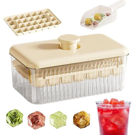Bac glaçons couvercle – machine couverte démoulage facile jus vin accessoires cuisine
