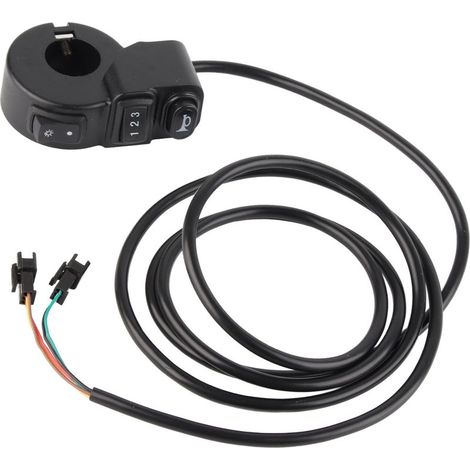 Poignée d'accélérateur électrique à pouce pour vélo, régulateur de vitesse, pièce de conversion pour bicyclette électrique et tricycle (1/5)