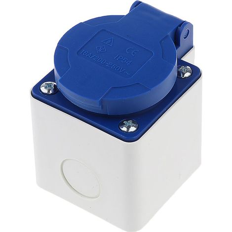 Prise électrique étanche SCHUKO 2 broches 16 A 220 V (norme UE) (1/5)