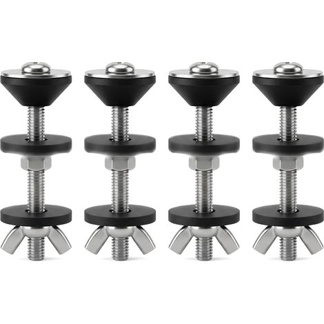 4pcs Repair Kit Bolts Close Coupling Tank Bolts Fixing Bolts Tank Fixing Bolts Repair Kit for Toilet Bowl Leaking Toilet Tank (1/5)