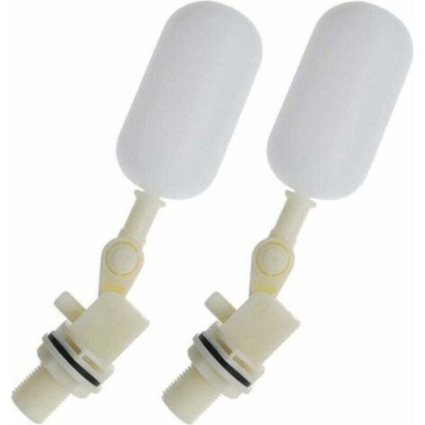 2pcs Robinet Boule de Vanne à Flotteur pour Aquarium Automatique 1/2 Pouce 20mm (1/4)