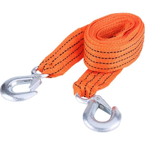 Câble de remorquage de 4 mètres avec crochets, charge de 3 tonnes, pour VTT et SUV, pour voitures (1/5)