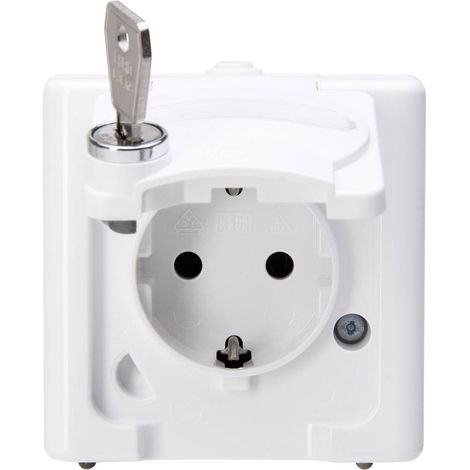 Prise de sécurité Kopp BLUE ELECTRIC® simple, verrouillable type 0 (1/2)