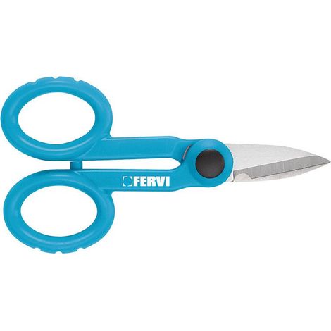 Forbice forbici per elettricista taglio spella filo cavo lama inox Fervi 0672