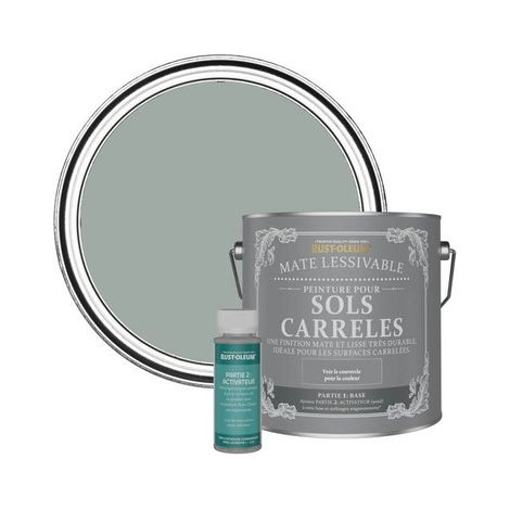 Peinture pour Sols Carrelés Mate Lessivable - Gris Urbain (1/3)