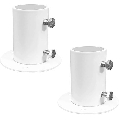 Kit de fixation en acier inoxydable pour échelle de piscine - Support d'ancrage pour échelle de piscine avec tube à bride - Accessoires de piscine - Manchon pour échelle de piscine - Support pour éche (1/5)