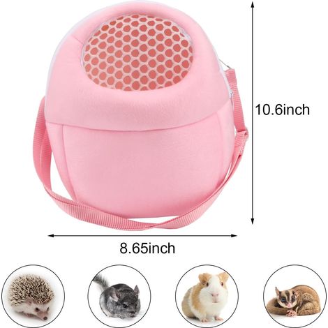Sac à dos de transport pour animaux, sac de voyage portable, sac d'extérieur respirant, sac adhésif, convient aux petits animaux de compagnie, hérissons, hamsters, phalangers volants, chinchillas, coc (1/5)
