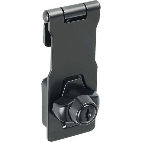 Loquet de sécurité avec serrure et 2 clés pour portail de jardin, abri, clôture et porte en bois, protection antivol extérieur (1/3)
