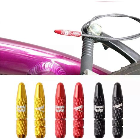 Embouts de câble de vélo, 6 pièces, sertissages en alliage d'aluminium pour câbles de vélo de route, embouts de câble de 1,2/1,5 mm (1/4)
