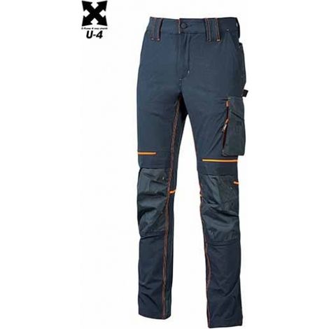 Pantaloni da Lavoro UPower Atom Blue-Arancio S