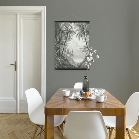 Kakemono affiche Jungle 60 x 80cm Noir, blanc (1/5)