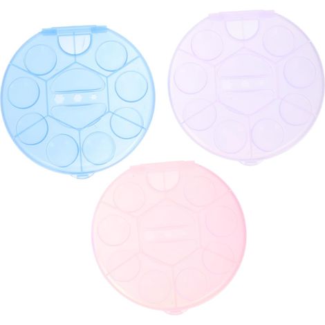 Tavolozza di plastica per colori, set da 3 pezzi, per mescolare i pigmenti. (1/5)