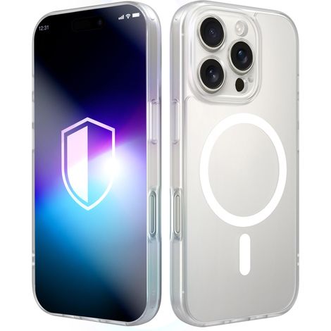 Custodia magnetica 3mk Misty per Apple iPhone 16 Pro, colore bianco. (1/5)