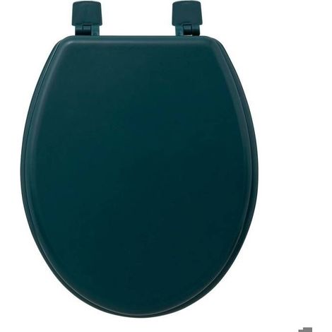 Abattant WC en bois laqué - 5five Simply Smart - Bleu pétrole (1/5)