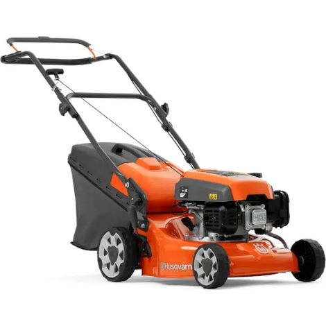 Husqvarna – Tondeuse thermique poussée 123cc – Largeur de coupe 40 cm – Bac de ramassage 50 l – Réglage central de la hauteur – Pour petits jardins (1/5)
