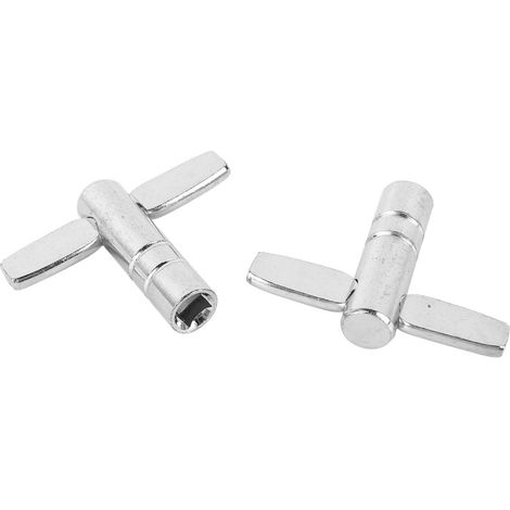 Clé d'accordage batterie métal 2 pièces, outil multifonction portable facile à utiliser, clé de réglage tambour professionnelle (1/5)
