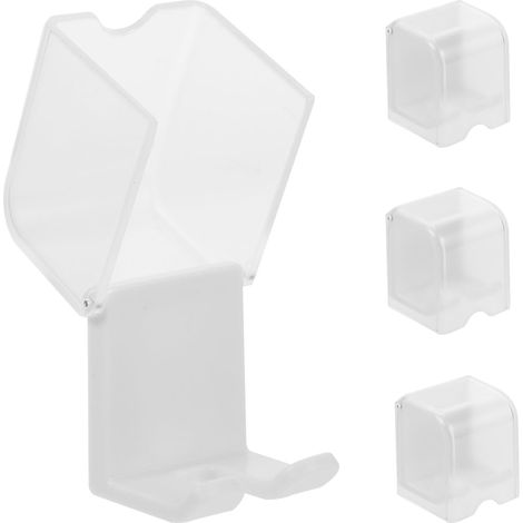 and Manual Toothbrush Holder 4 Adhesive Dust Covers Easy (1/5)