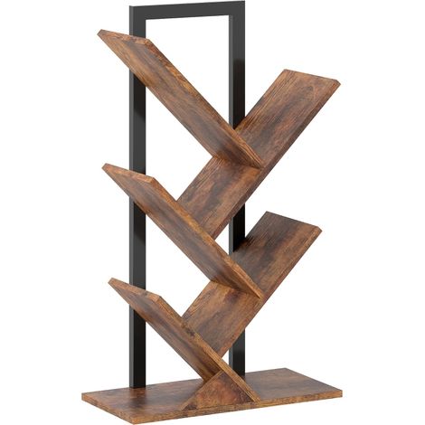 Four-Section Tree Bookcase - Wood-Effect (1/5)