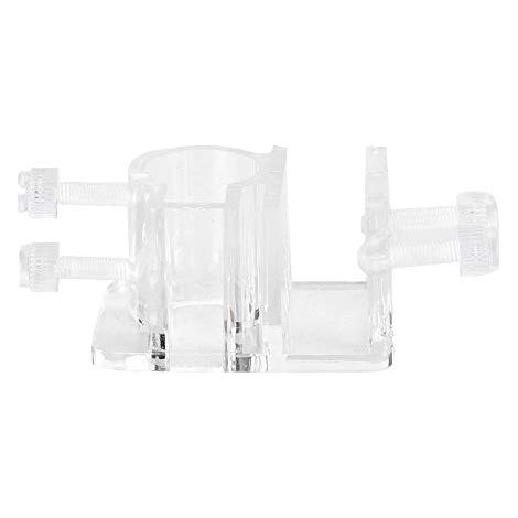Pince Fixation Tuyau Aquarium 21mm, Support Transparent Acrylique (1/5)