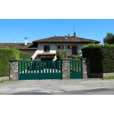 Portail Aluminium Battant PACA L3,5m xH1,25m (1/5)