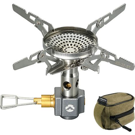 Réchaud de camping XD-2-NE 3300W, réchaud de randonnée haute efficacité, réchaud à gaz pliable et portable, mini réchaud de cuisine portable (1/5)