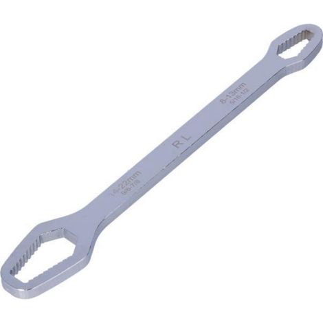 Clé Universelle - Acier 45 - Gamme 8-22 mm - Réglable Auto-serrante - Pour Réparation Automobile Vélo Moto Bricolage Maison - 1 Pièce (1/4)