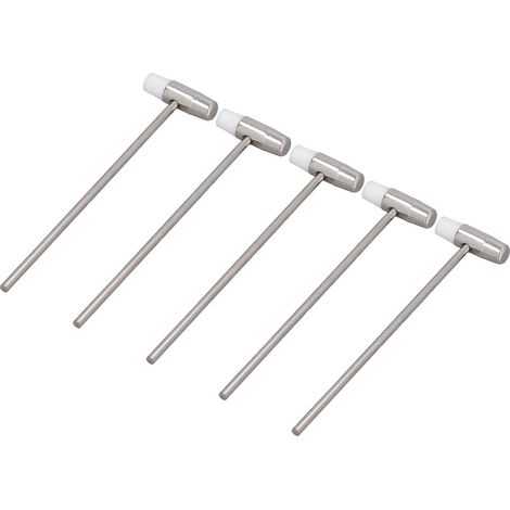 Marteau double tête miniature 5 pièces, maillet 2 faces pour bijoux, artisanat, horlogerie, bricolage, 16,5 cm, outil de précision (1/5)