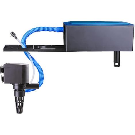 Boîte de filtre pour aquarium, filtre interne 3 en 1, filtre d'aquarium, pompe de circulation silencieuse, filtre à régime lent externe pour Betta, tortue, poisson d'étang, jardin (650 l/h) (1/5)