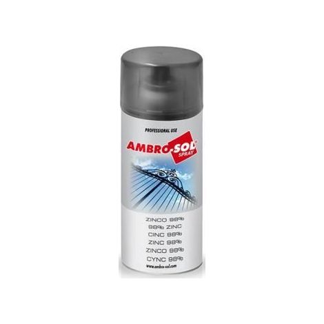 Spray de Protection - AMBRO-SOL - Z353 - Zinc 98% - 400 ml - Résistant à l'oxydation