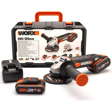 WORX WX803 Mini smerigliatrice 125 mm, Multicolore (1/5)
