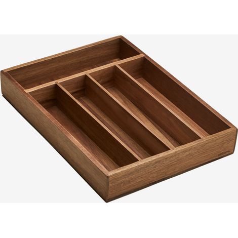 Cubertero 25x35 cm en madera de acacia Aurelin SKLUM        (1/5)
