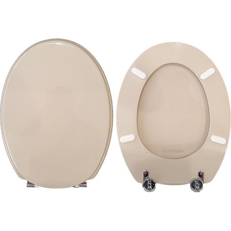 Copriwater Ellisse Ideal Standard legno rivestito in resina poliestere Champagne (1/3)
