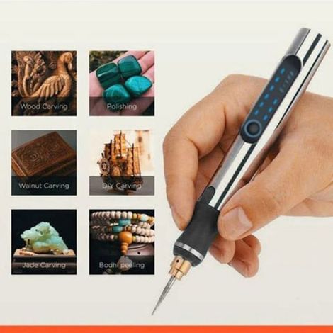 Stylo de gravure professionnel Stylo de gravure à contrôle de vitesse Kit de stylo de gravure électrique (1/4)