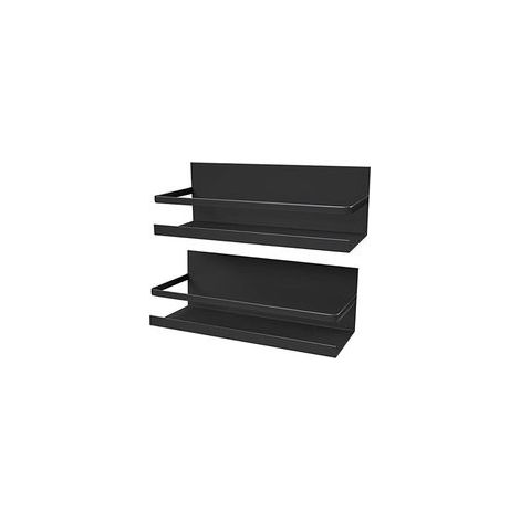 Porte-épices magnétique, 2 pièces, noir (1/4)