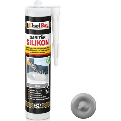 IsolBau Sanitärsilikon Weiß 300 ml (1/5)