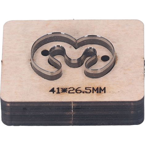 Jeu de 3 emporte-pièces en forme de chiffre 3, découpe cuir, bois, caoutchouc, moule de perforation 41x26,5mm (1/5)