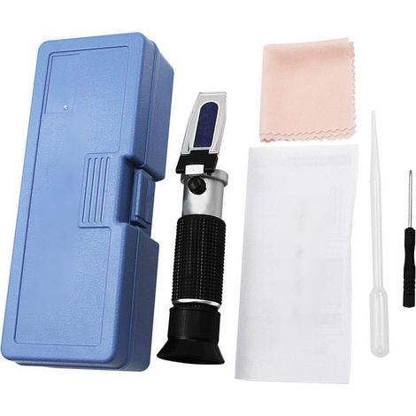 Réfractomètre portable, plage de mesure 0-32 %, Brixmètre haute précision pour la mesure de la teneur en sucre des aliments et des boissons (1/5)