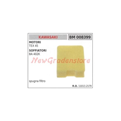 Spugna filtro KAWASAKI decespugliatore TEX 45 soffiatore BA 402K 008399