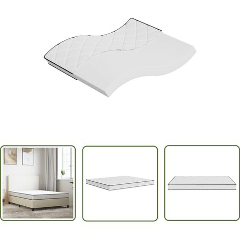 The Living Store Matratze Schaumstoff Mittelweich 160x200 cm - Matratze - Schaumstoffmatratze - Federkernfreie Matratze - Doppelbettmtratze - Matratze 160x200 (1/5)