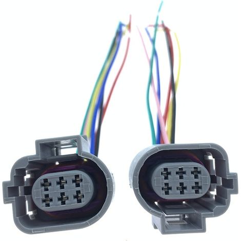 EGR valve plug connector, pure copper wire, wiring harness, exhaust gas recirculation wiring harness connector -- JB1377-6P