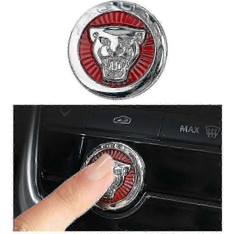 Bouton de démarrage central, interrupteur, bouton de commande, capuchon décoratif à paillettes, garniture autocollante compatible avec Jaguar XFL, XE, XEL, XJ, XJL, F-PACE et F-Type. (1/4)