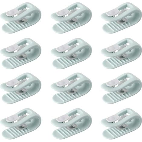 12 Green Duvet Clips, Duvet Cover Clips, Duvet Clips, Duvet Fasteners, Fitted Sheet Fasteners, Needle-Free Anti-Slip Bedding Accessories (1/3)
